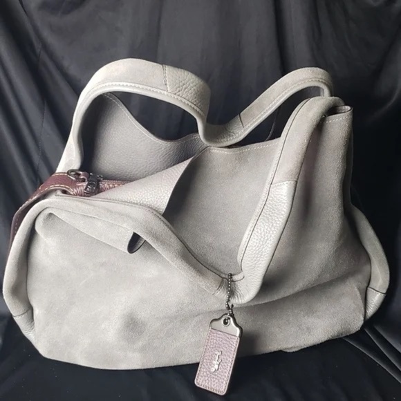 NWT - Coach Bandit Hobo 39 1941 In Heather Gray with Oxblood Inner Bag-MSRP $695 - Picture 16 of 16